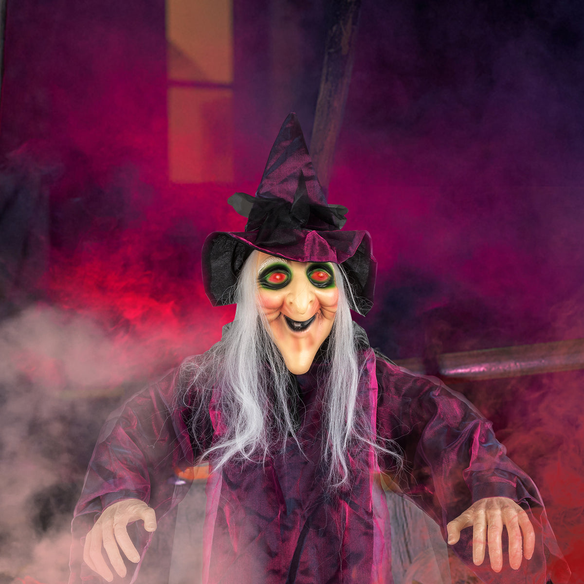 😱Hanging Tall Witch Talking Halloween Decoration 71 inch🔥