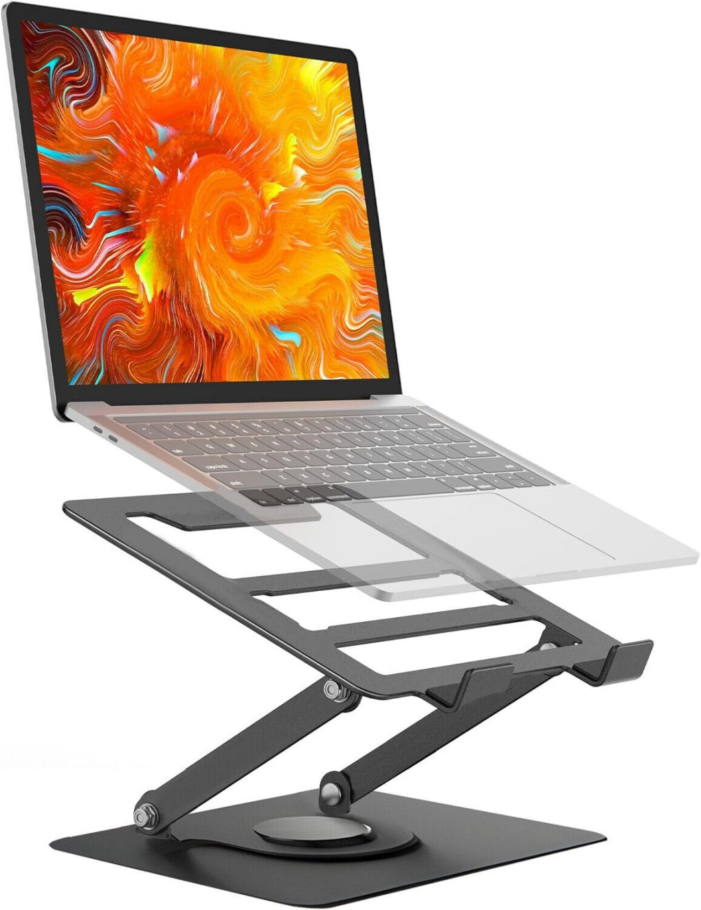 Metal Portable Laptop Tablet Stand Riser Bracket Adjustable Holder For Desk Home Office