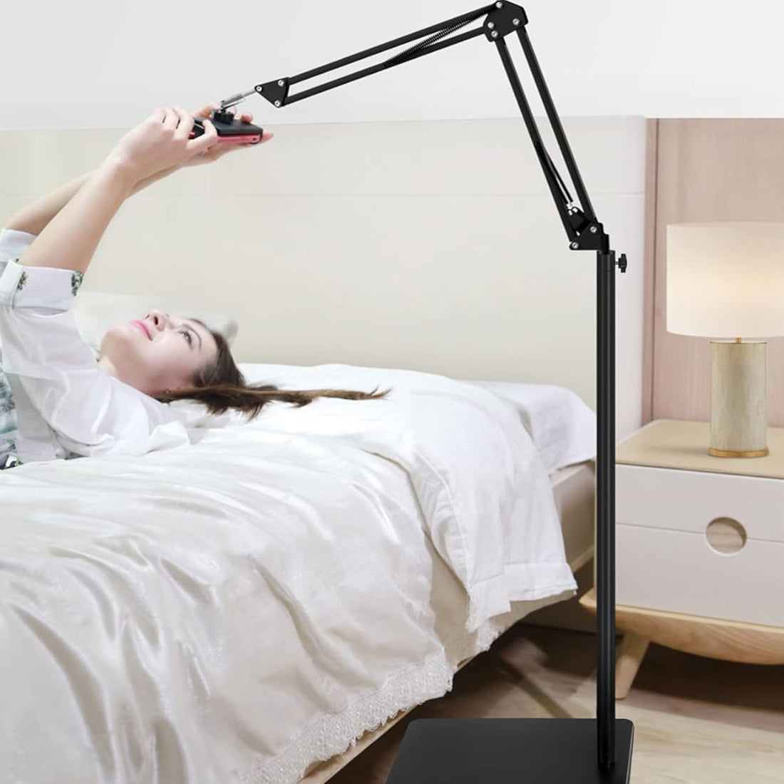 NEW 360° Universal Adjustable Floor Stand Holder For iPad/Tablet/Phone