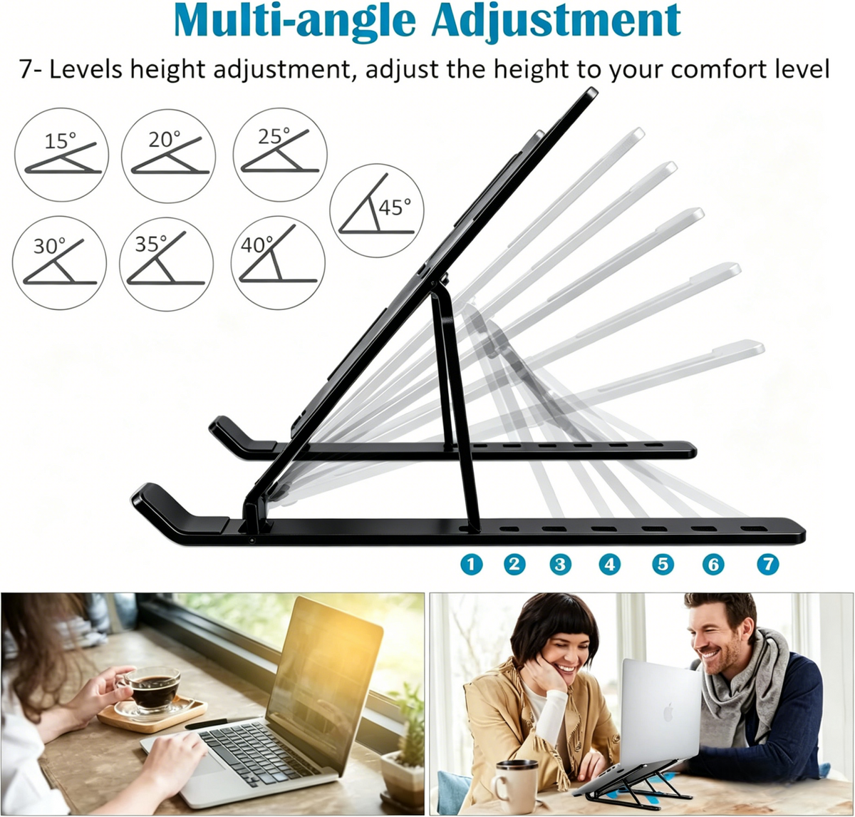 Portable Laptop Stand Adjustable Foldable Notebook Tablet Holder Laptop Stand Desk