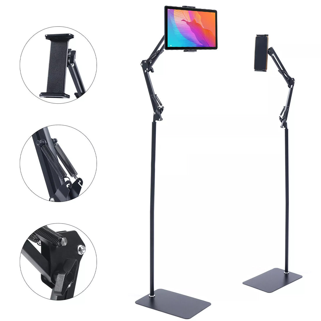 NEW 360° Universal Adjustable Floor Stand Holder For iPad/Tablet/Phone