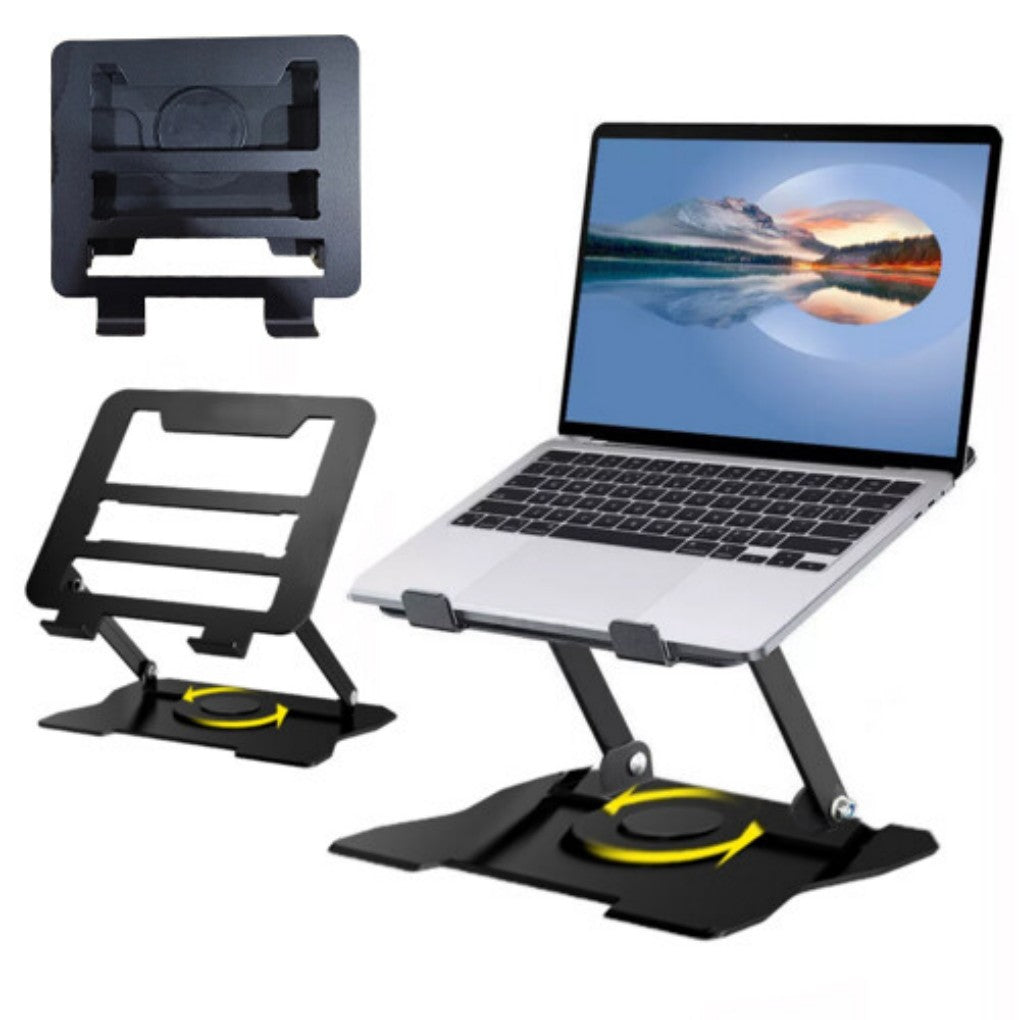Metal Portable Laptop Tablet Stand Riser Bracket Adjustable Holder For Desk Home Office