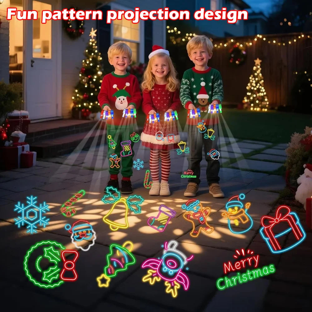 🔥Halloween LED Finger Lights Neon Party Favors Glow in the Dark😱