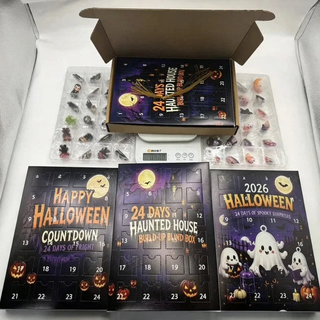 😱2026 Halloween Advent Calendar 24 Days Countdown 24pcs Horror Movie Mini Figures🔥