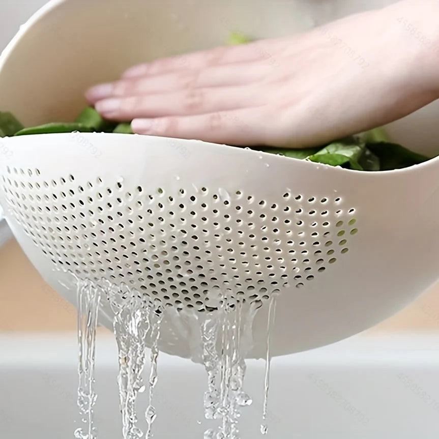 Rice Drainage Basket Rice Filter Fruit and Vegetable Drainage Basket Multipurpose