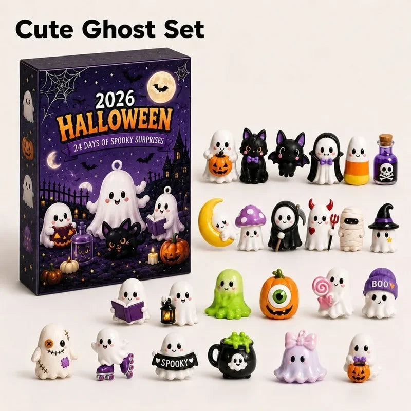 😱2026 Halloween Advent Calendar 24 Days Countdown 24pcs Horror Movie Mini Figures🔥