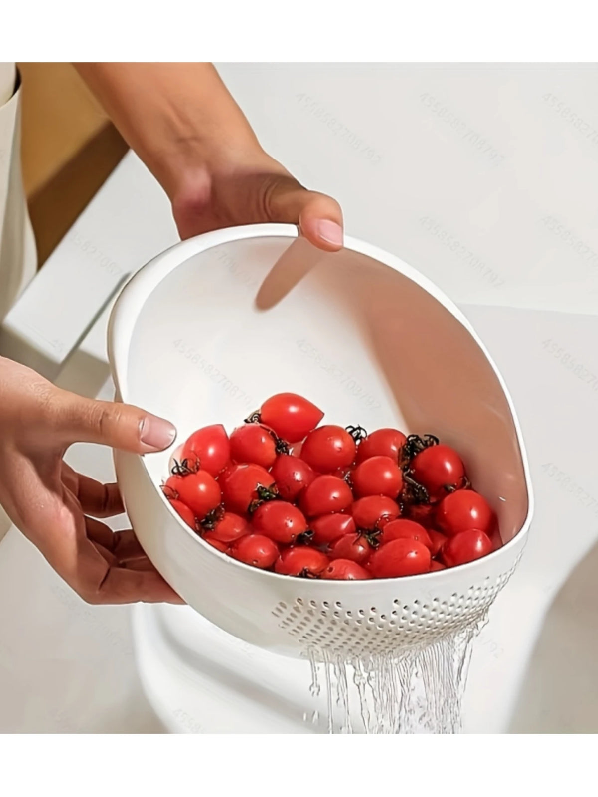 Rice Drainage Basket Rice Filter Fruit and Vegetable Drainage Basket Multipurpose