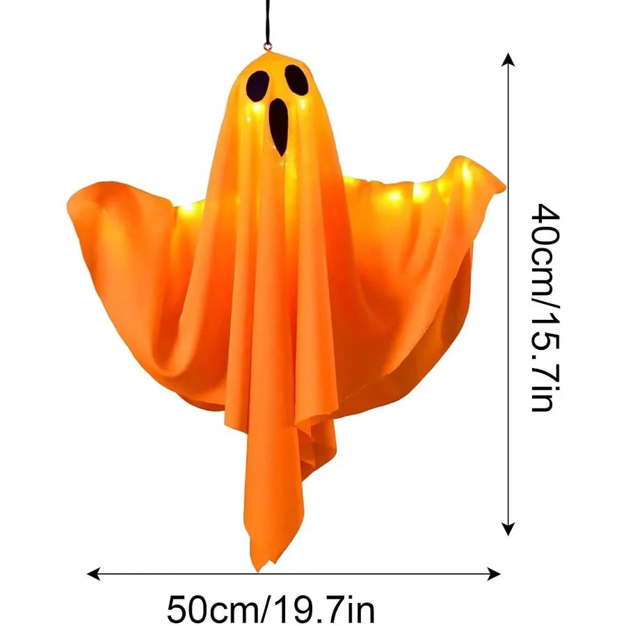 🔥Halloween LED Light Up Hanging Ghost Decorations Spooky Ghost Ornaments😍