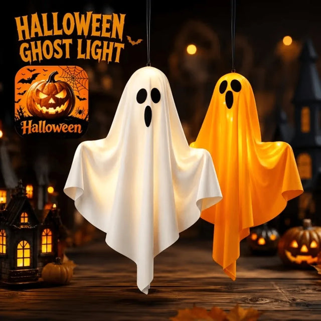 🔥Halloween LED Light Up Hanging Ghost Decorations Spooky Ghost Ornaments😍