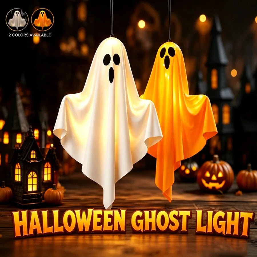 🔥Halloween LED Light Up Hanging Ghost Decorations Spooky Ghost Ornaments😍