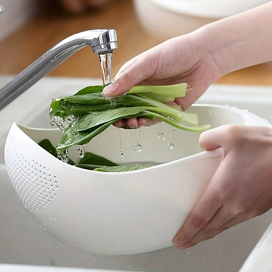 Rice Drainage Basket Rice Filter Fruit and Vegetable Drainage Basket Multipurpose
