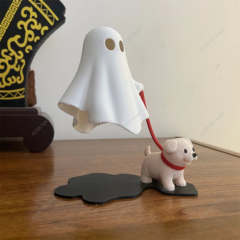 😱3D Printed Ghost Walking Dog Night Light LED Warm Lamp Halloween Desktop Gift🔥