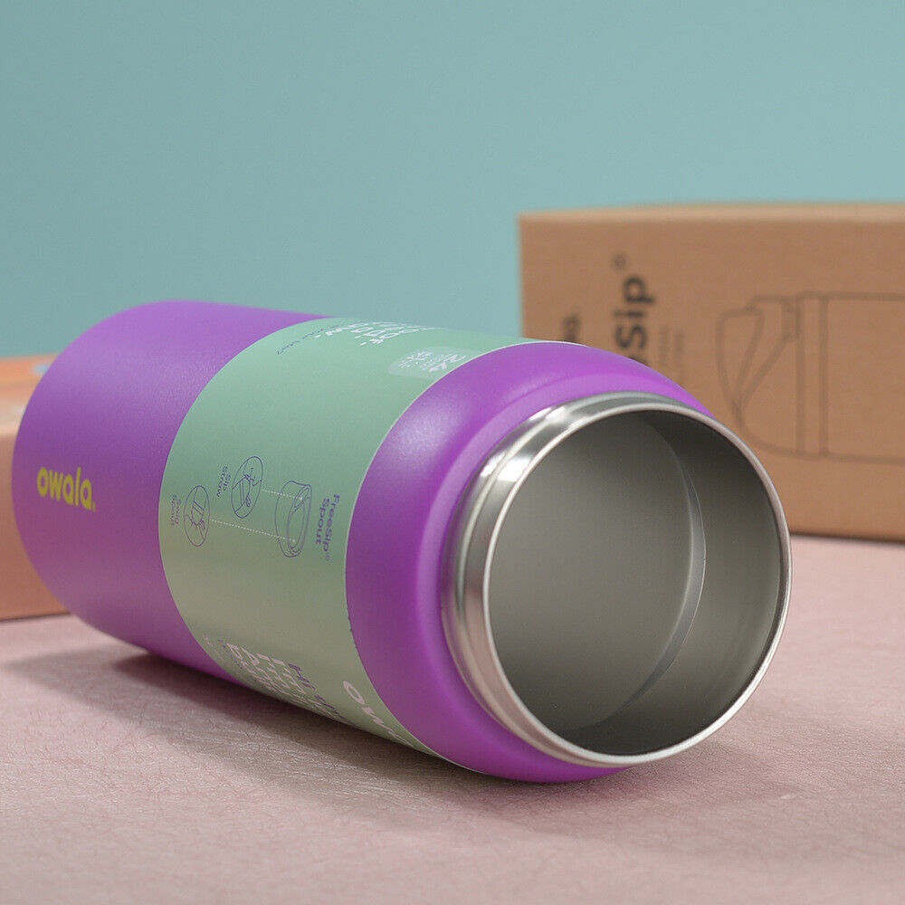 Free Sip Insulated Stainless Steel Water Bottle with Straw Thermal Mug 24OZ Owala
