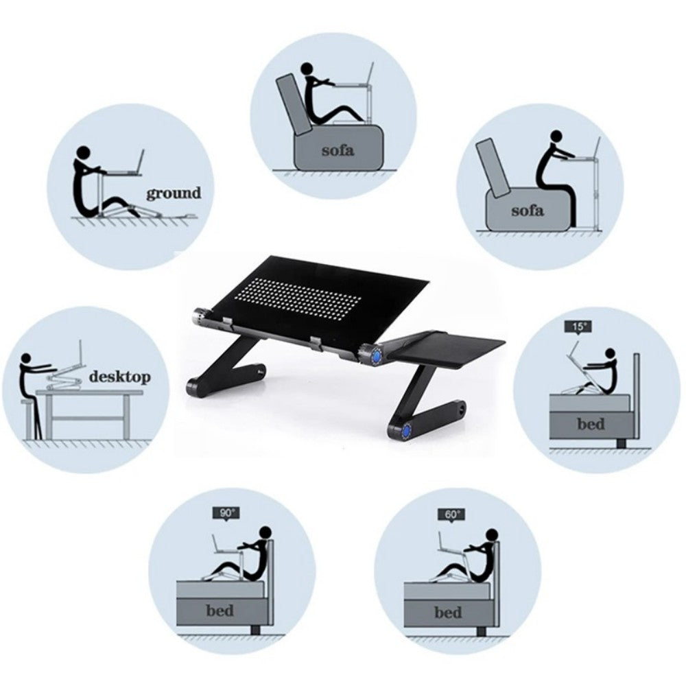 Laptop Stand Desk Table Adjustable Folding Computer Table Portable Sofa Lap Tray