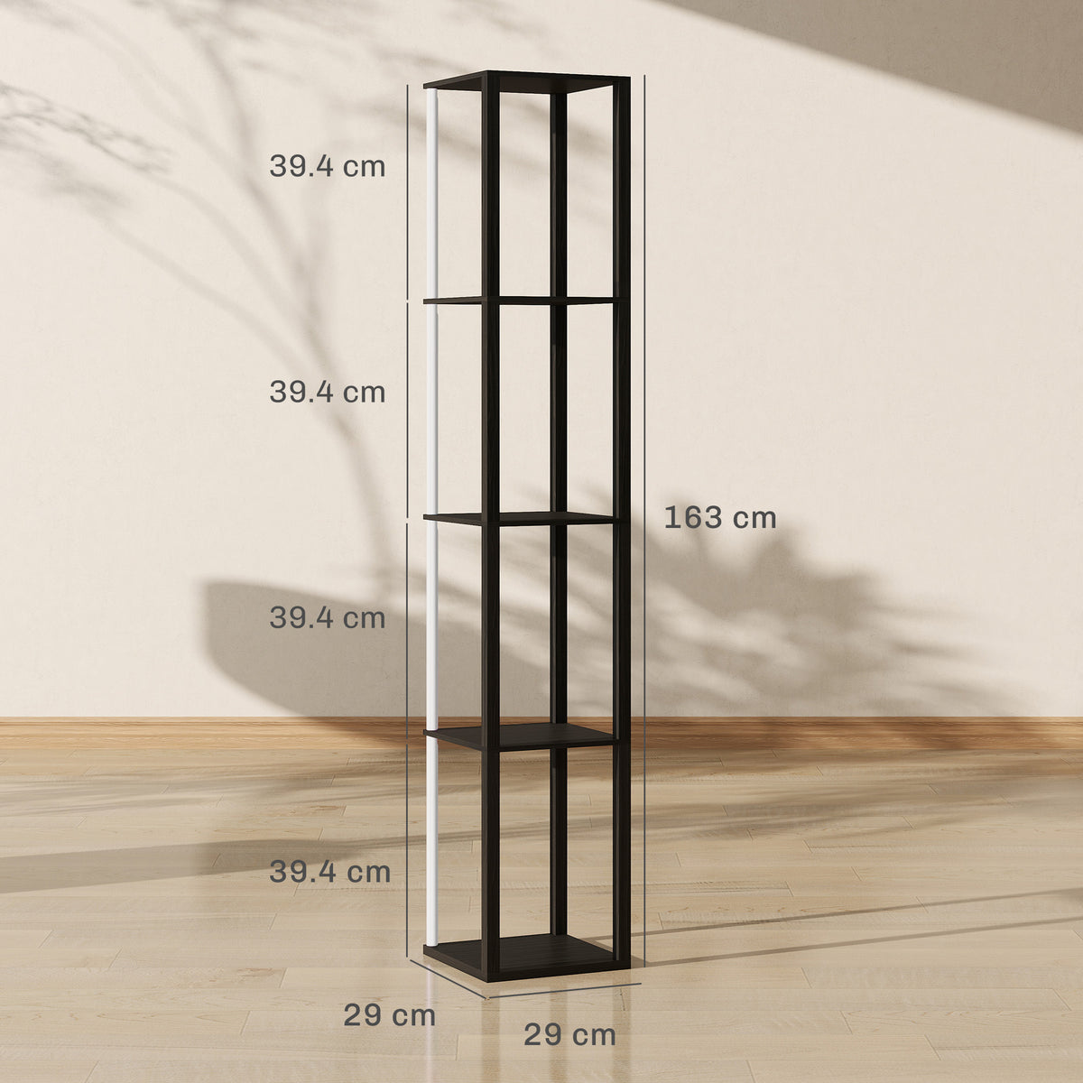 Floor Lamp Multi Section Multi Shelf Elegant Decor