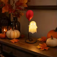 👻🕷️Spooky Ghost Night Light Halloween Vibe Cute Ghost Ornament LED💖
